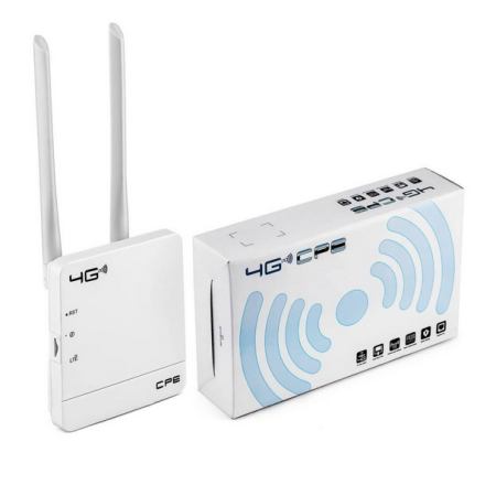 جهاز توجيه واي فاي لاسلكي 4G Lte CPE مع بطاقة SIM، 300 ميجابت في الثانية